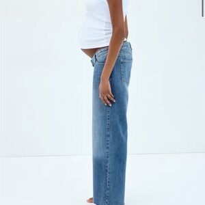 H&M MAMA WIDE LOW JEANS